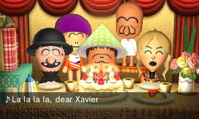 Xavier celebrates his birthday.
