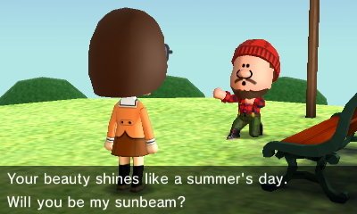Yukon Cornelius, to Velma: Your beauty shines like a summer's day. Will you be my sunbeam?
