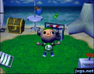 Using the aerobics radio in my house.