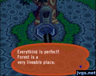 Wishing well: Everything is perfect! Forest is a very liveable place.