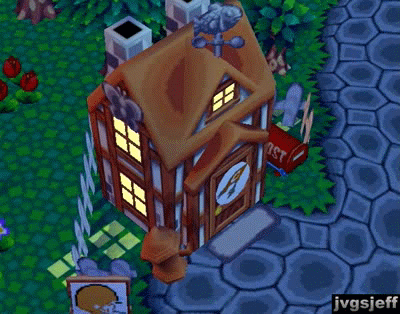 My house with an orange roof (GIF).
