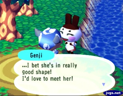 Genji: ...I bet she's in really good shape! I'd love to meet her!