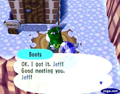 Boots: OK, I got it, Jeff! Good meeting you, Jeff!