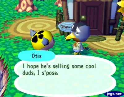 Otis: I hope he's selling some cool duds, I s'pose.