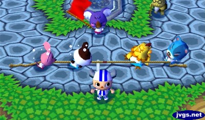 Candi and Genji compete against Egbert and Kody in the spring sports fair, as Sydney waves the flag.