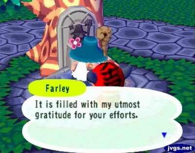 Farley: It is filled with my utmost gratitude for your efforts.
