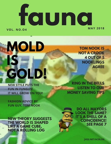 Fauna Magazine: Mold is Gold! (Mockup cover)