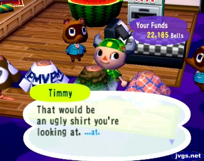Timmy: That would be an ugly shirt you're looking at.
