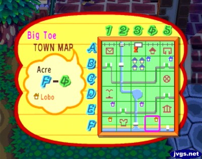 The town map of Big Toe.