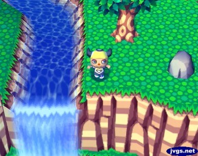 The waterfall in Ham Town.