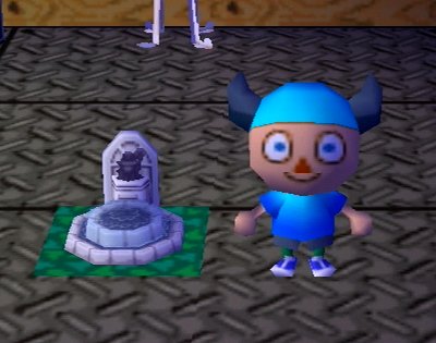 The well model in Animal Crossing for Nintendo GameCube.