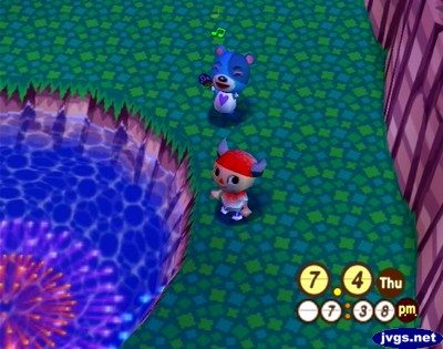 Kody enjoys the fireworks.