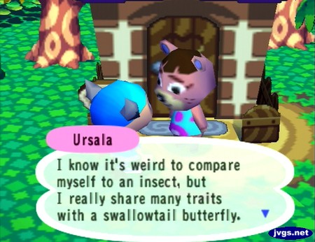 Ursala: I know it's weird to compare myself to an insect, but I really share many traits with a swallowtail butterfly.