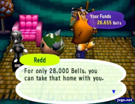 Redd: For only 28,000 bells, you can take that home with you.