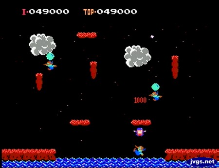 Screenshot of my high score in Balloon Fight.