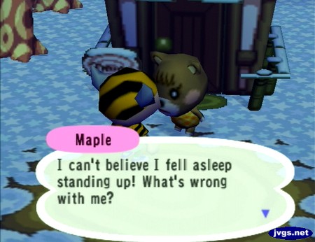Maple: I can't believe I fell asleep standing up! What's wrong with me?