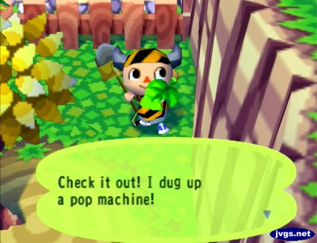 Check it out! I dug up a pop machine!