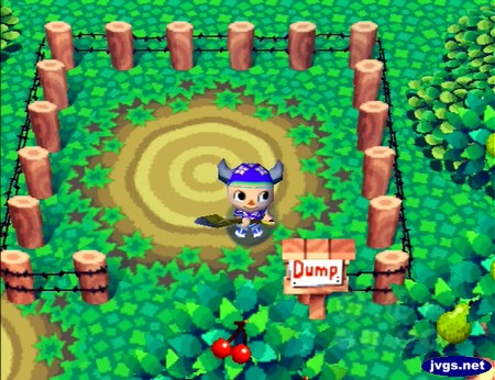 Me wearing the new spring shirt in Animal Crossing for Nintendo GameCube.