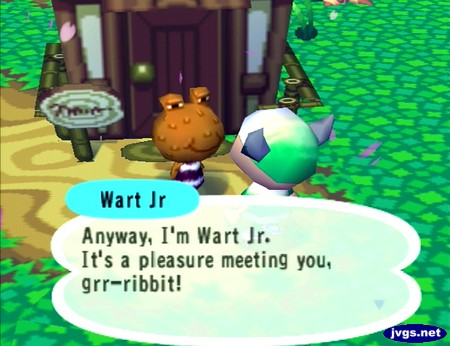 Wart Jr: Anyway, I'm Wart Jr. It's a pleasure meeting you, grr-ribbit!