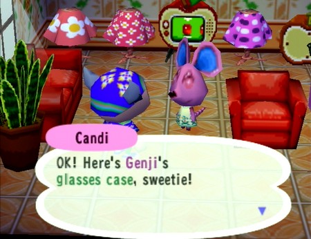 Candi: OK! Here's Genji's glasses case, sweetie!