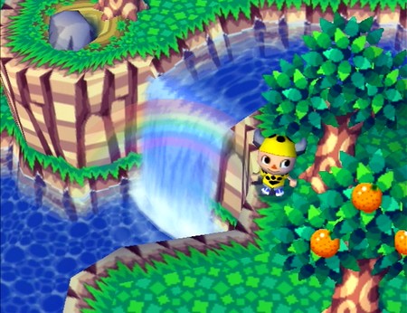 The rainbow in Animal Crossing.