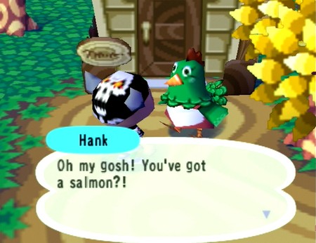 Hank: Oh my gosh! You've got a salmon?!