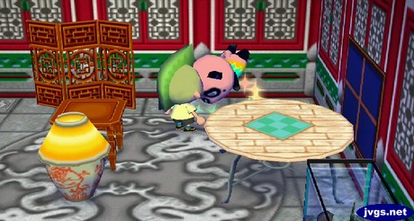 Chow flips as he takes medicine.