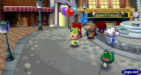 Rolf and Jambette in the city.