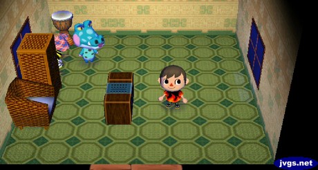 Alli's furniture all on the left side of her house.