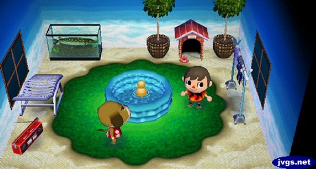 The inside of Mac's house.