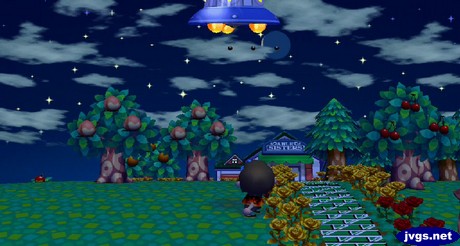 Shooting down Gulliver's UFO.