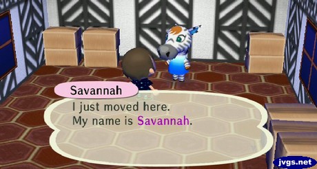 Savannah: I just moved here. My name is Savannah.