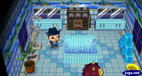 An out-of-place amazing machine in an otherwise spa-themed room.