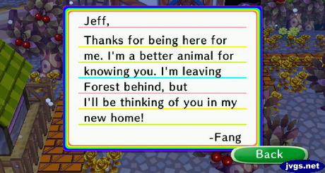 Fang's goodbye letter.