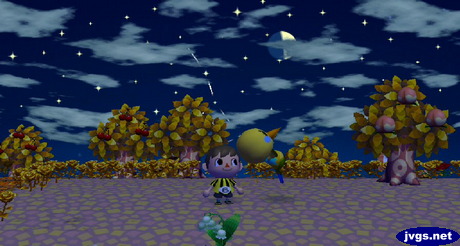 Twiggy falling into a pitfall.