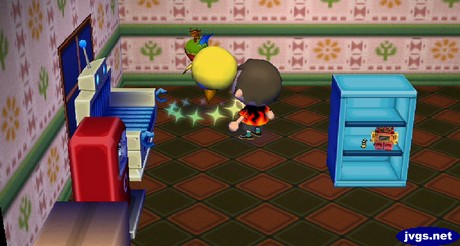 Twiggy takes her medicine.