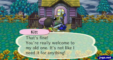 Kitt: That's fine! You're really welcome to my old one. It's not like I need it for anything!