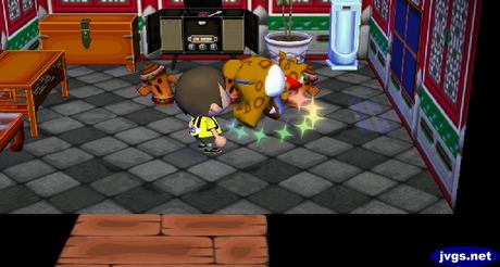 Alfonso flips in the air as he takes his medicine.