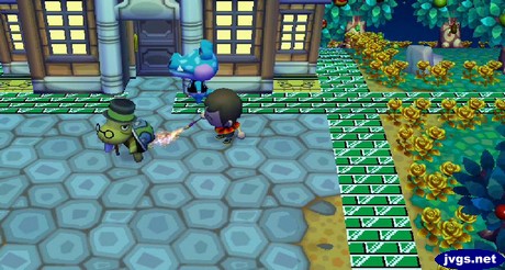 Me using a roman candle to heat up Tortimer's shell.