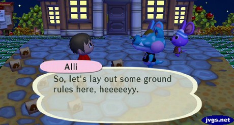 Alli: So, let's lay out some ground rules here, heeeeeyy.