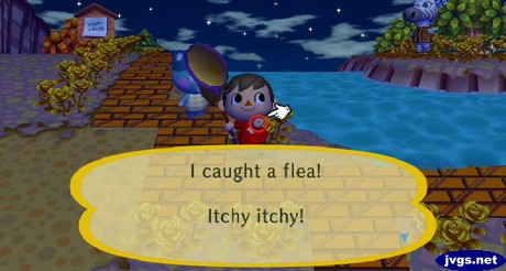 I caught a flea! Itchy itchy!