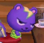 A close-up of Static's face.