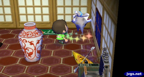 Fang does a somersault as he takes some medicine to feel better.