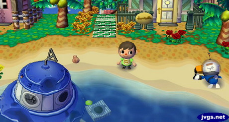 Gulliver the astronaut and his crash-landed UFO.