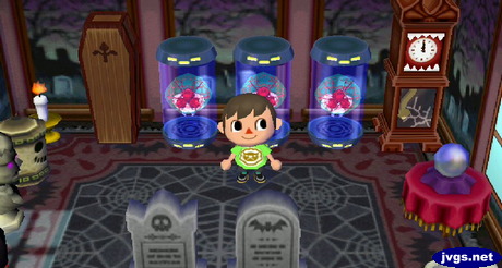 Three Metroids in my creepy furniture room.