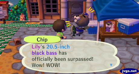 Chip: Lily's 20.5-inch black bass has officially been surpassed! Wow! WOW!