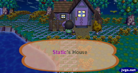 Sign on house: Static's House.