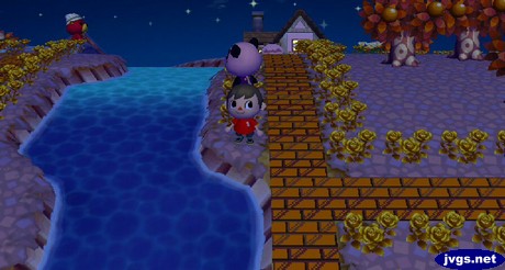 Spotting Pascal in town from across the river.