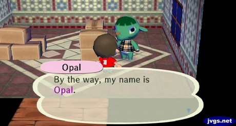 Opal: By the way, my name is Opal.
