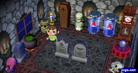 The basement wall on display in my creepy furniture room.